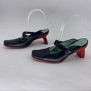 Florence Girardier Red Bottom Mule Mary Jane size 6